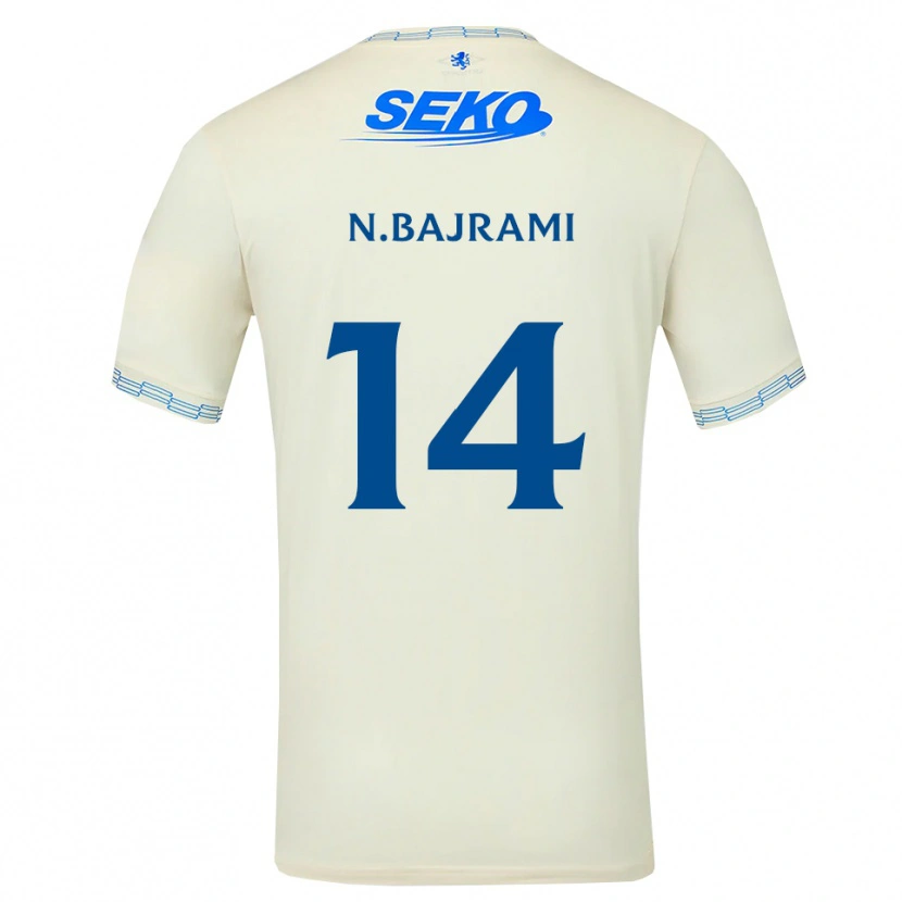 Danxen Enfant Maillot Nedim Bajrami #14 Bleu Ciel Vif Blanc Tenues Extérieur 2026/27 T-Shirt