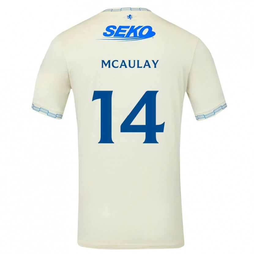 Danxen Enfant Maillot Mia Mcaulay #14 Bleu Ciel Vif Blanc Tenues Extérieur 2026/27 T-Shirt
