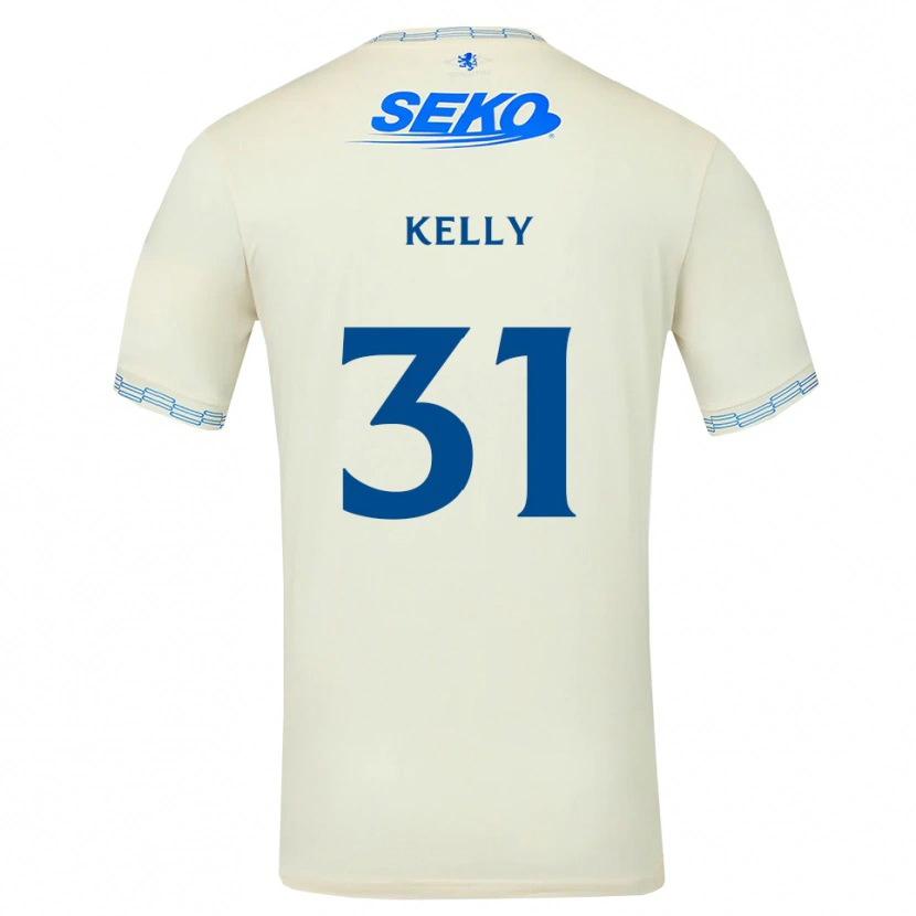 Danxen Enfant Maillot Liam Kelly #31 Bleu Ciel Vif Blanc Tenues Extérieur 2026/27 T-Shirt