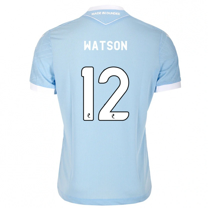 Danxen Enfant Maillot Johnny Watson #12 Bleu Ciel Clair Blanc Tenues Extérieur 2026/27 T-Shirt