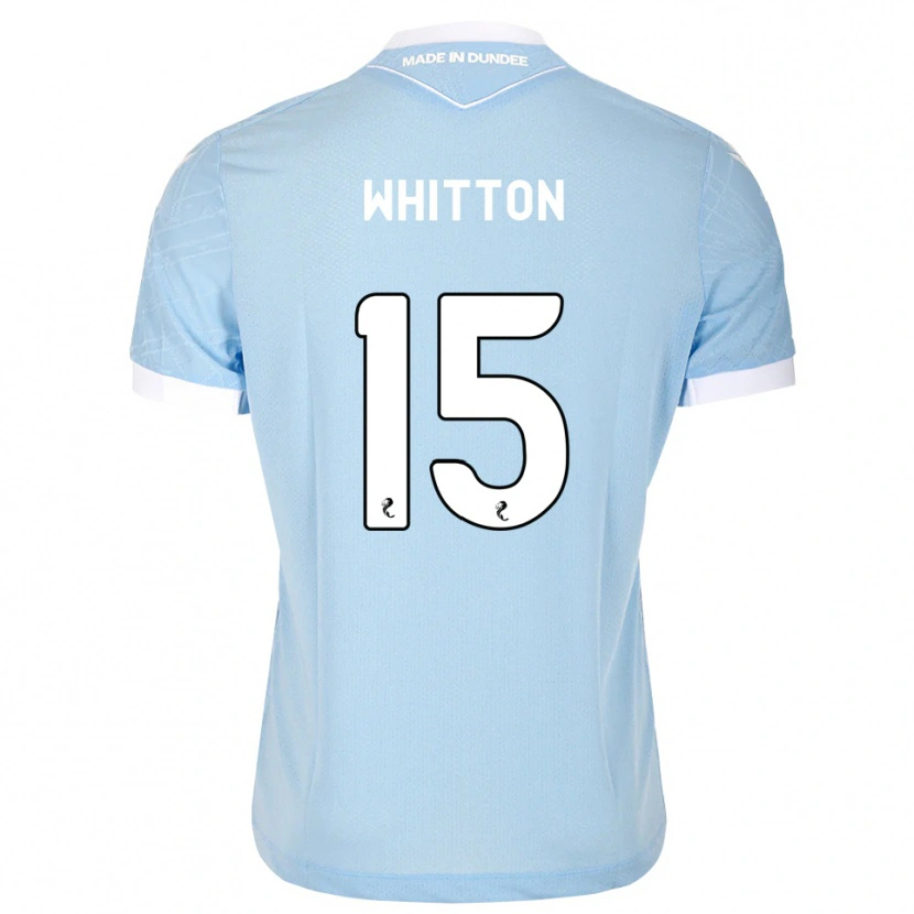 Danxen Enfant Maillot Jamie Whitton #15 Bleu Ciel Clair Blanc Tenues Extérieur 2026/27 T-Shirt