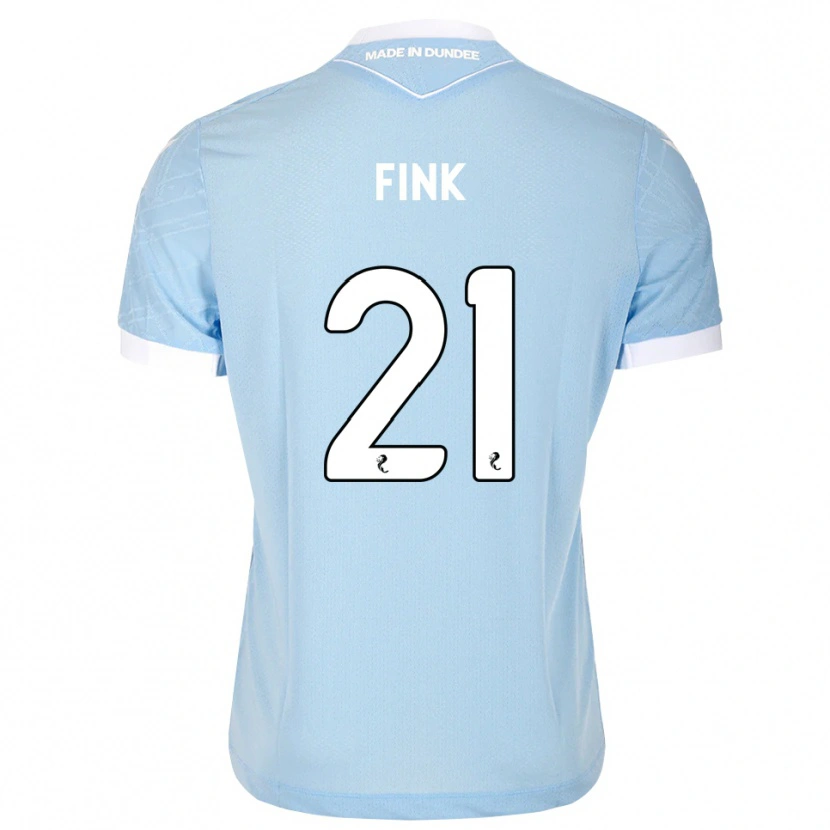 Danxen Enfant Maillot Bradley Fink #21 Bleu Ciel Clair Blanc Tenues Extérieur 2026/27 T-Shirt