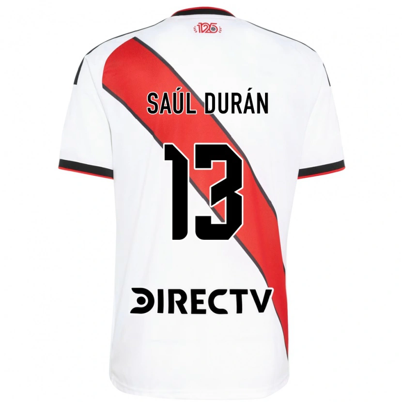 Danxen Homme Maillot Saúl Durán #13 Rouge Blanc Noir Tenues Domicile 2026/27 T-Shirt