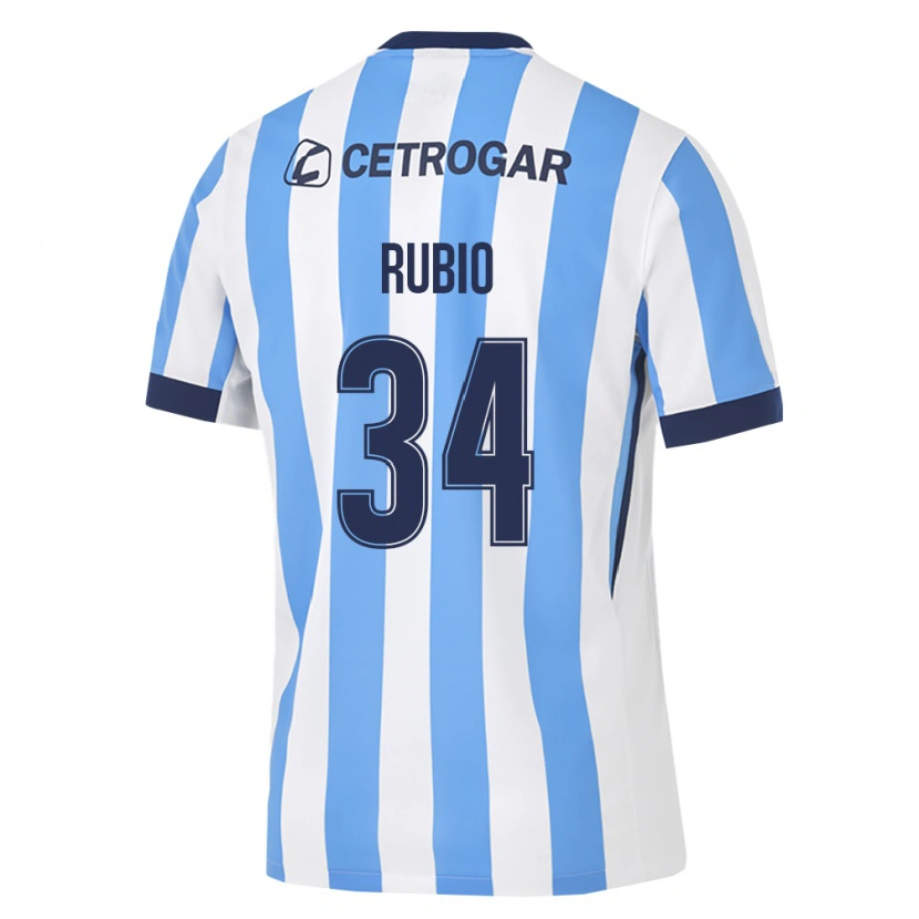 Danxen Homme Maillot Tobías Rubio #34 Bleu Clair Blanc Noir Tenues Domicile 2026/27 T-Shirt