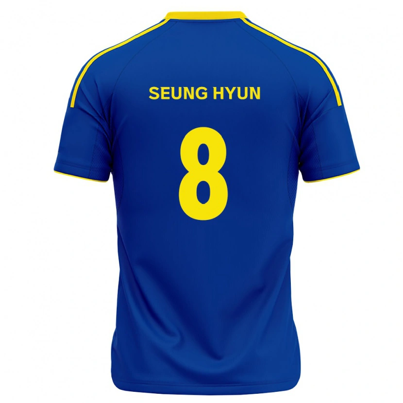 Danxen Homme Maillot Seung-Hyun Kim #8 Bleu Royal Jaune Tenues Domicile 2026/27 T-Shirt