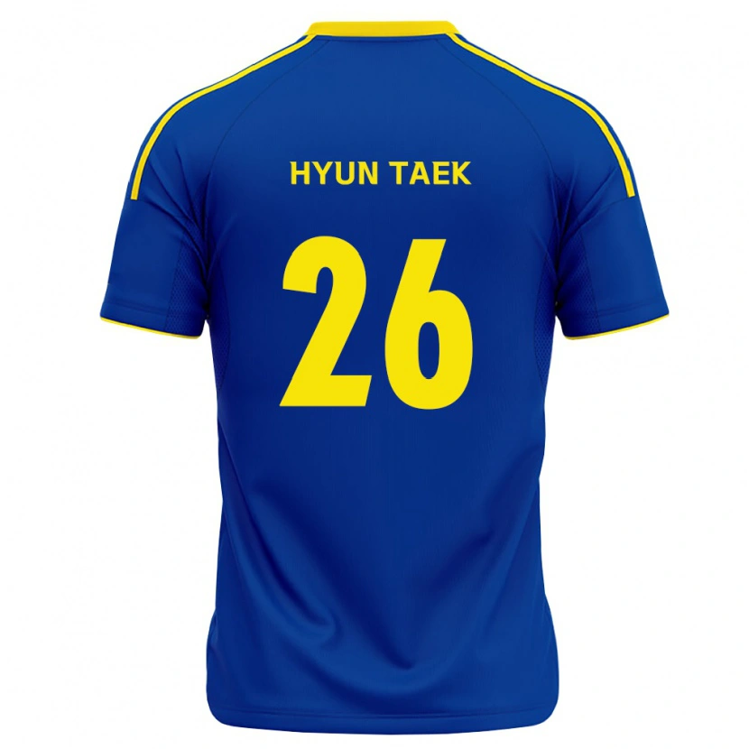 Danxen Homme Maillot Hyun-Taek Cho #26 Bleu Royal Jaune Tenues Domicile 2026/27 T-Shirt