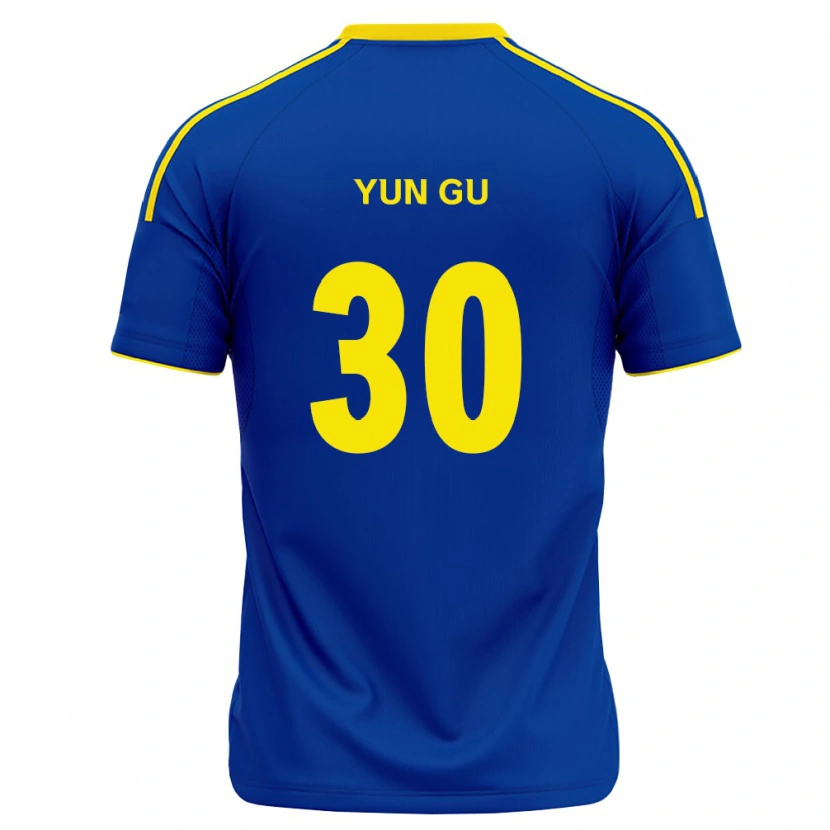 Danxen Homme Maillot Yun-Gu Kang #30 Bleu Royal Jaune Tenues Domicile 2026/27 T-Shirt