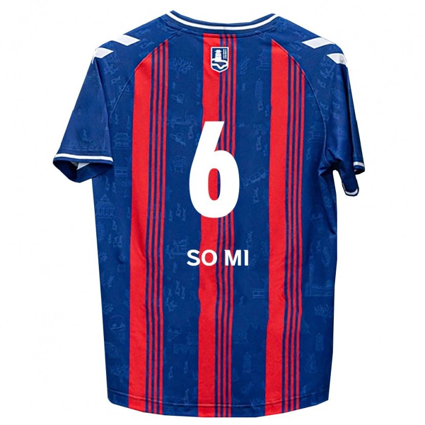Danxen Homme Maillot So-Mi Choi #6 Bleu Rouge Blanc Tenues Domicile 2026/27 T-Shirt
