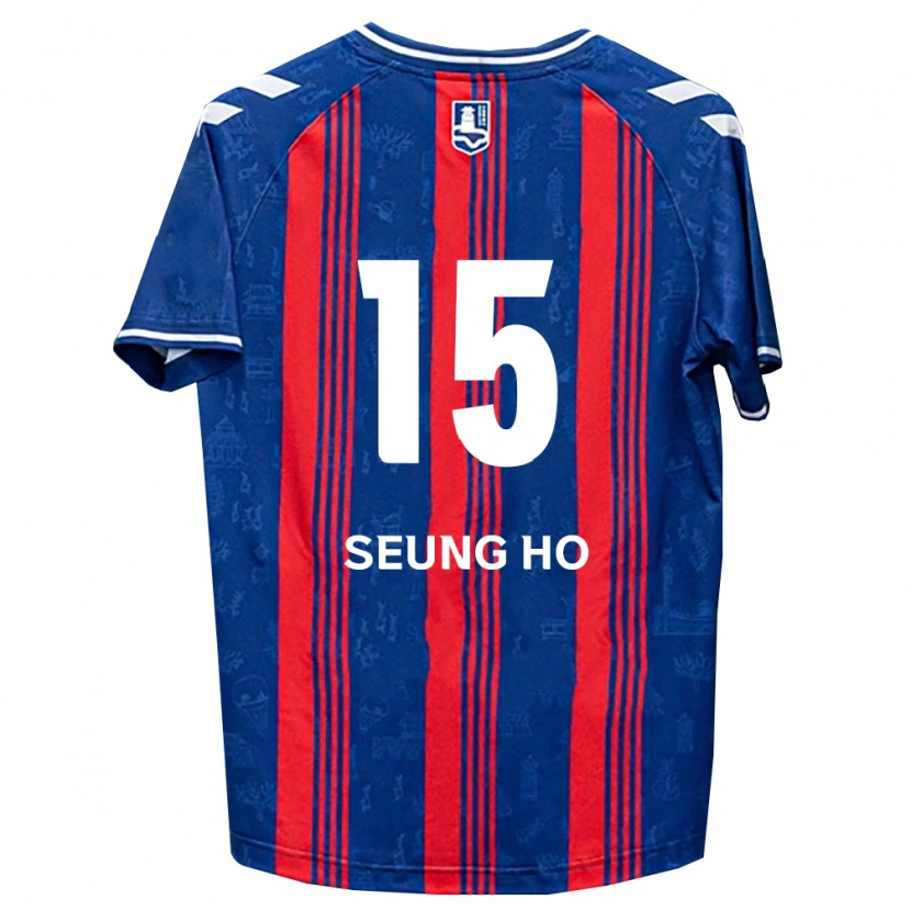 Danxen Homme Maillot Seung-Ho Cho #15 Bleu Rouge Blanc Tenues Domicile 2026/27 T-Shirt