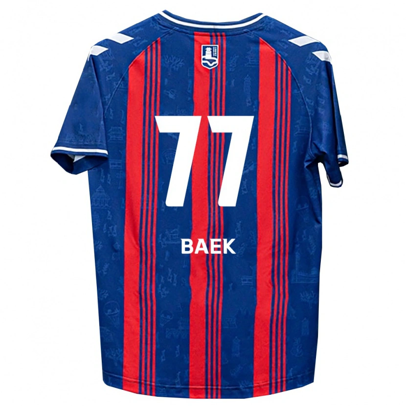 Danxen Homme Maillot Kyeong Baek #77 Bleu Rouge Blanc Tenues Domicile 2026/27 T-Shirt