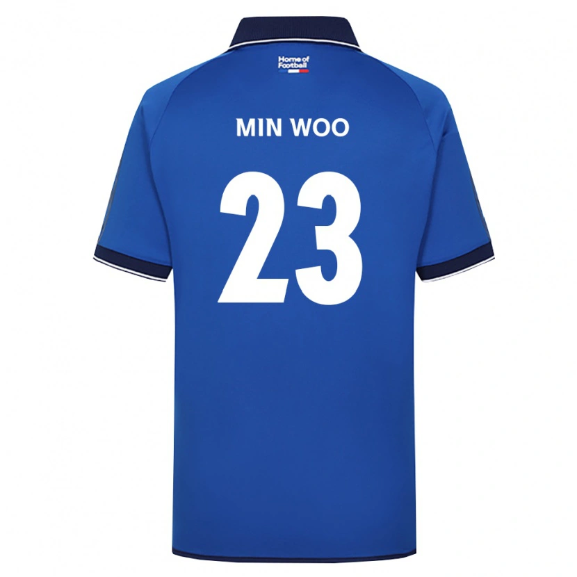 Danxen Homme Maillot Min-Woo Kim #23 Bleu Royal Blanc Rouge Tenues Domicile 2026/27 T-Shirt