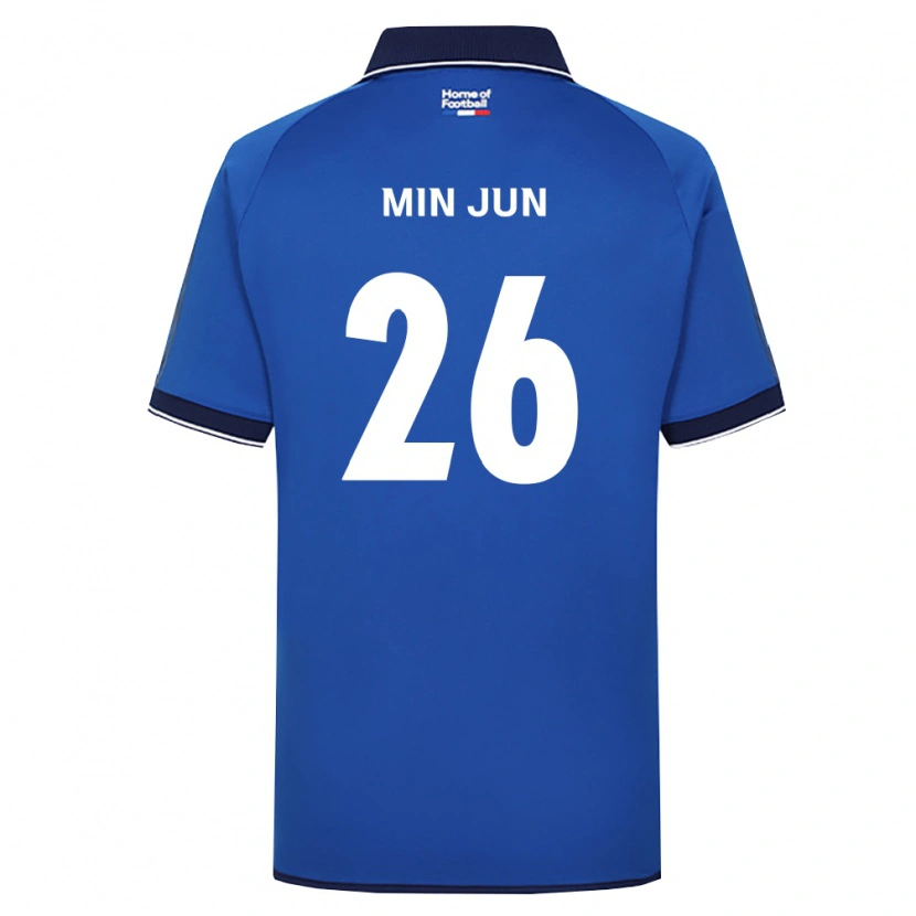 Danxen Homme Maillot Min-Jun Kim #26 Bleu Royal Blanc Rouge Tenues Domicile 2026/27 T-Shirt