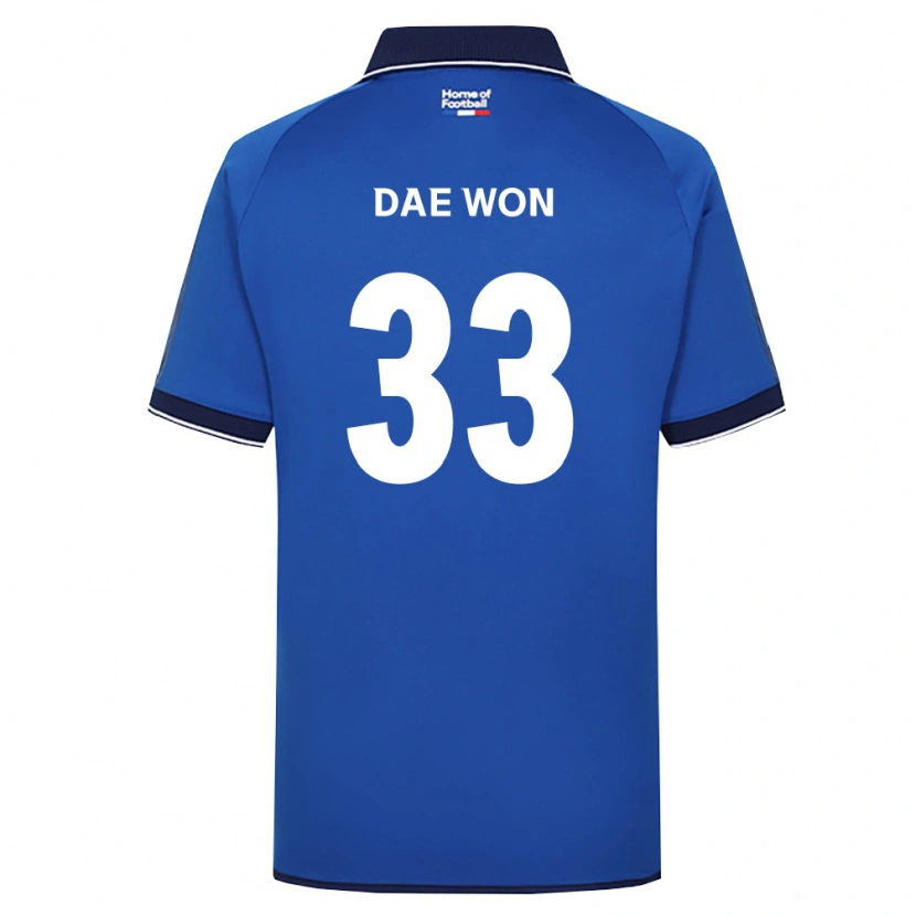 Danxen Homme Maillot Dae-Won Park #33 Bleu Royal Blanc Rouge Tenues Domicile 2026/27 T-Shirt