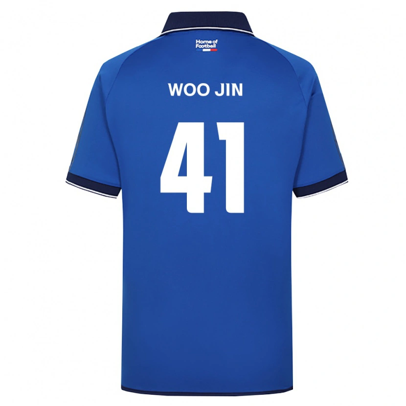 Danxen Homme Maillot Woo-Jin Kim #41 Bleu Royal Blanc Rouge Tenues Domicile 2026/27 T-Shirt