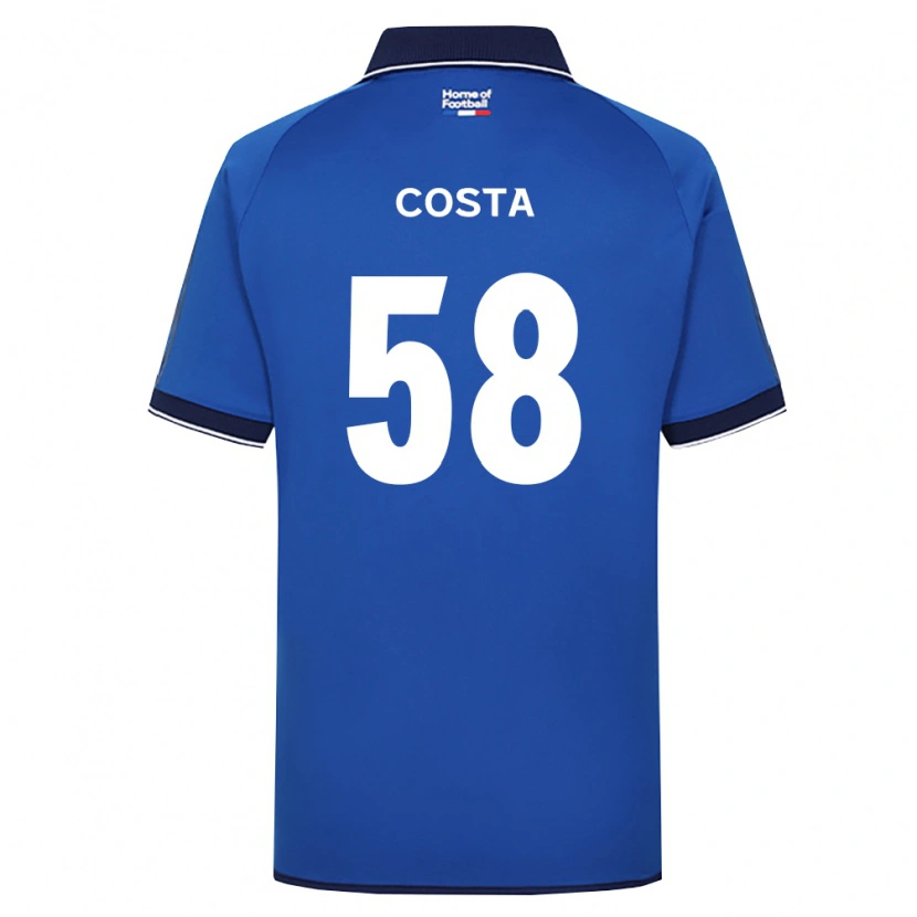 Danxen Homme Maillot Bruno Costa #58 Bleu Royal Blanc Rouge Tenues Domicile 2026/27 T-Shirt