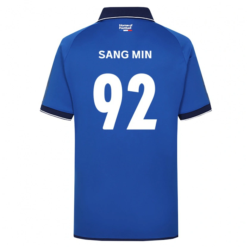Danxen Homme Maillot Sang-Min Lee #92 Bleu Royal Blanc Rouge Tenues Domicile 2026/27 T-Shirt