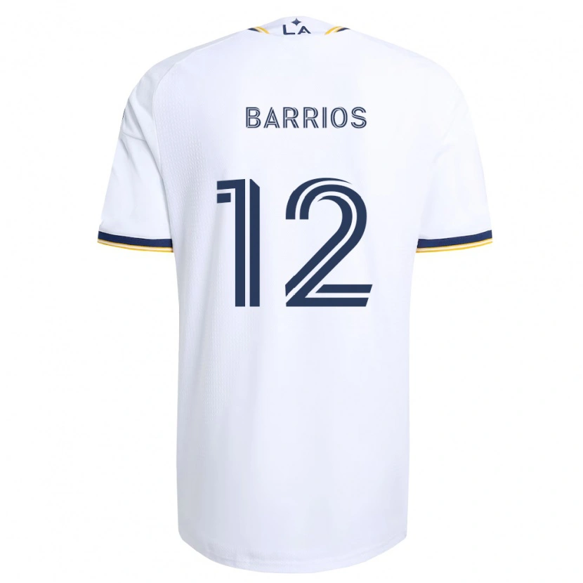 Danxen Homme Maillot Michael Barrios #12 Bleu Jaune Et Blanc Tenues Domicile 2026/27 T-Shirt