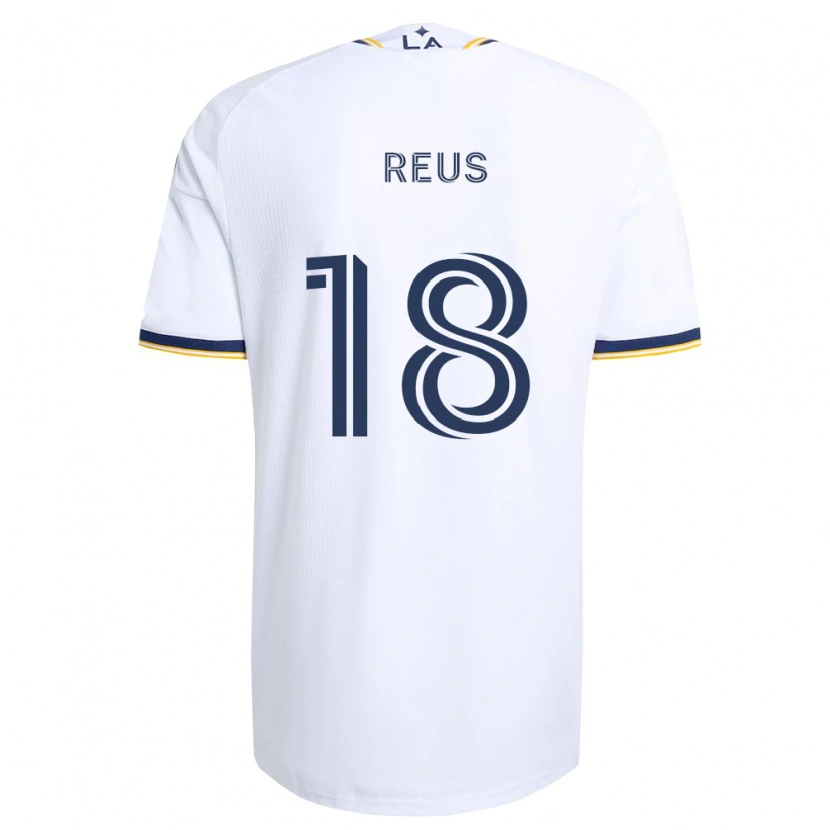 Danxen Homme Maillot Marco Reus #18 Bleu Jaune Et Blanc Tenues Domicile 2026/27 T-Shirt