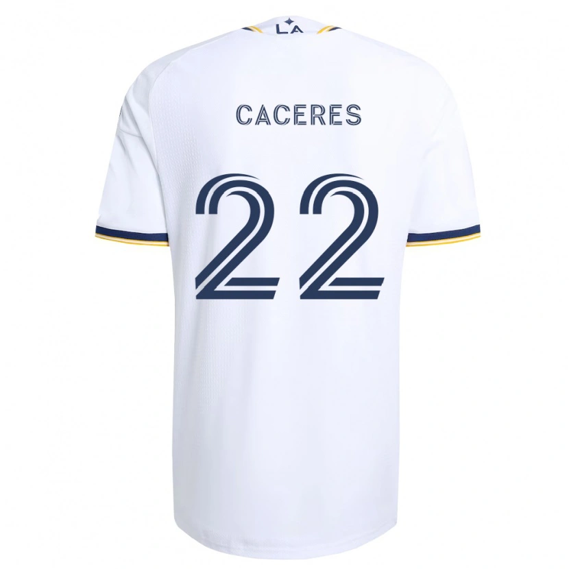 Danxen Homme Maillot Martín Cáceres #22 Bleu Jaune Et Blanc Tenues Domicile 2026/27 T-Shirt