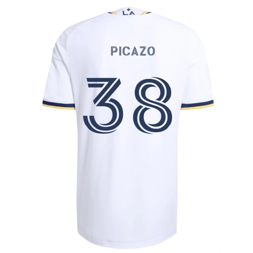 Danxen Homme Maillot Axel Picazo #38 Bleu Jaune Et Blanc Tenues Domicile 2026/27 T-Shirt