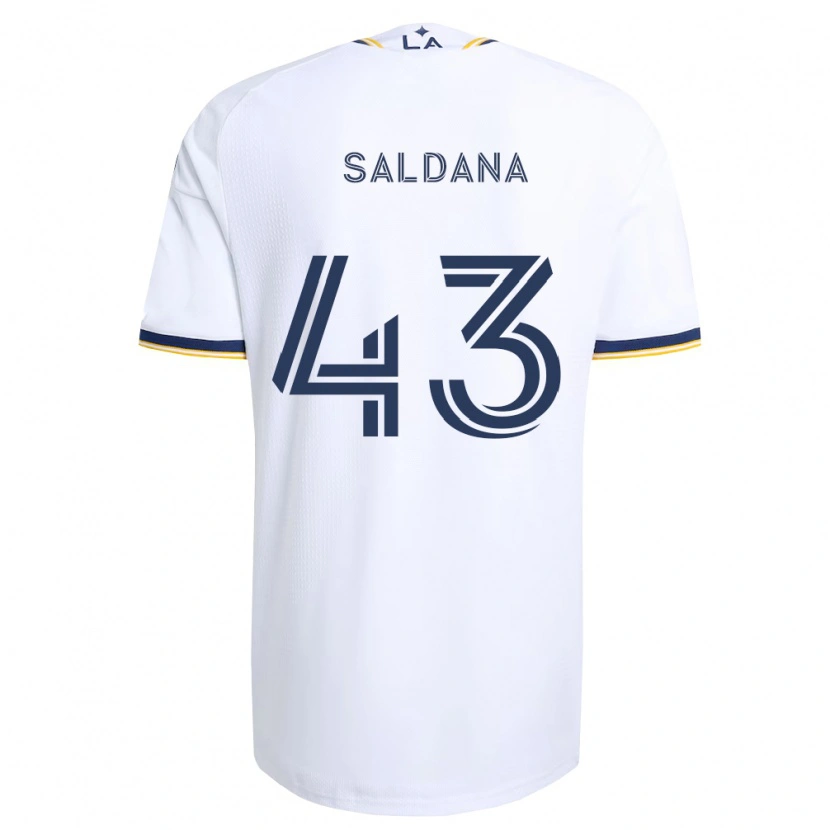 Danxen Homme Maillot Adam Saldaña #43 Bleu Jaune Et Blanc Tenues Domicile 2026/27 T-Shirt