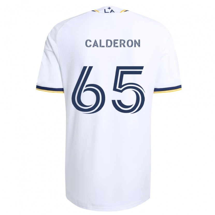 Danxen Homme Maillot Juan Calderón #65 Bleu Jaune Et Blanc Tenues Domicile 2026/27 T-Shirt