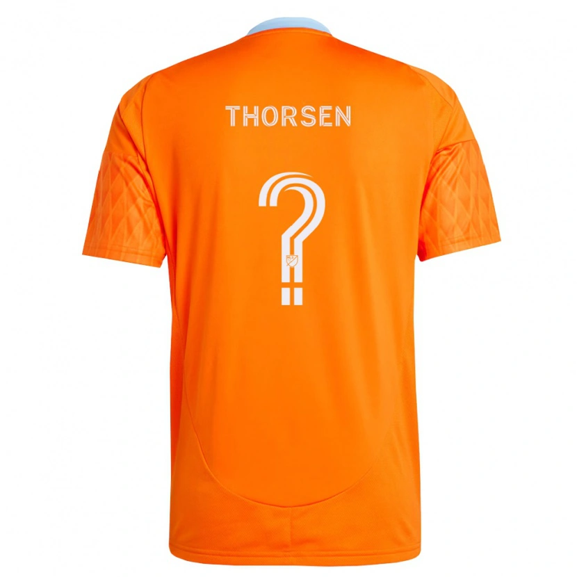 Danxen Homme Maillot Liam Thorsen #0 Orange Blanc Tenues Domicile 2026/27 T-Shirt