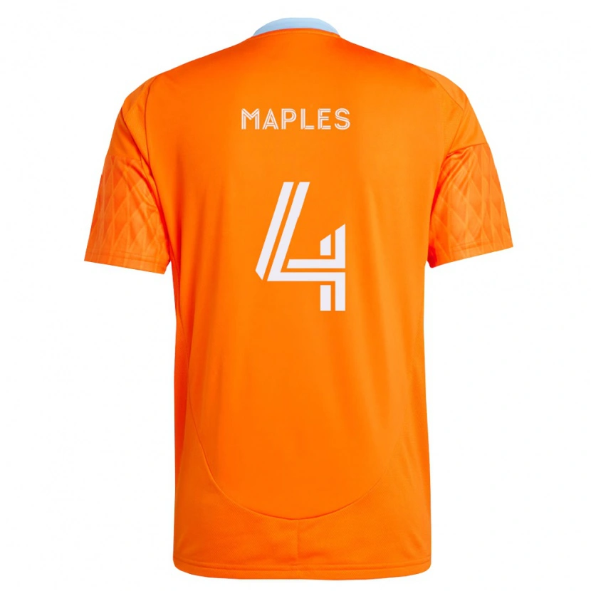 Danxen Homme Maillot Talen Maples #4 Orange Blanc Tenues Domicile 2026/27 T-Shirt