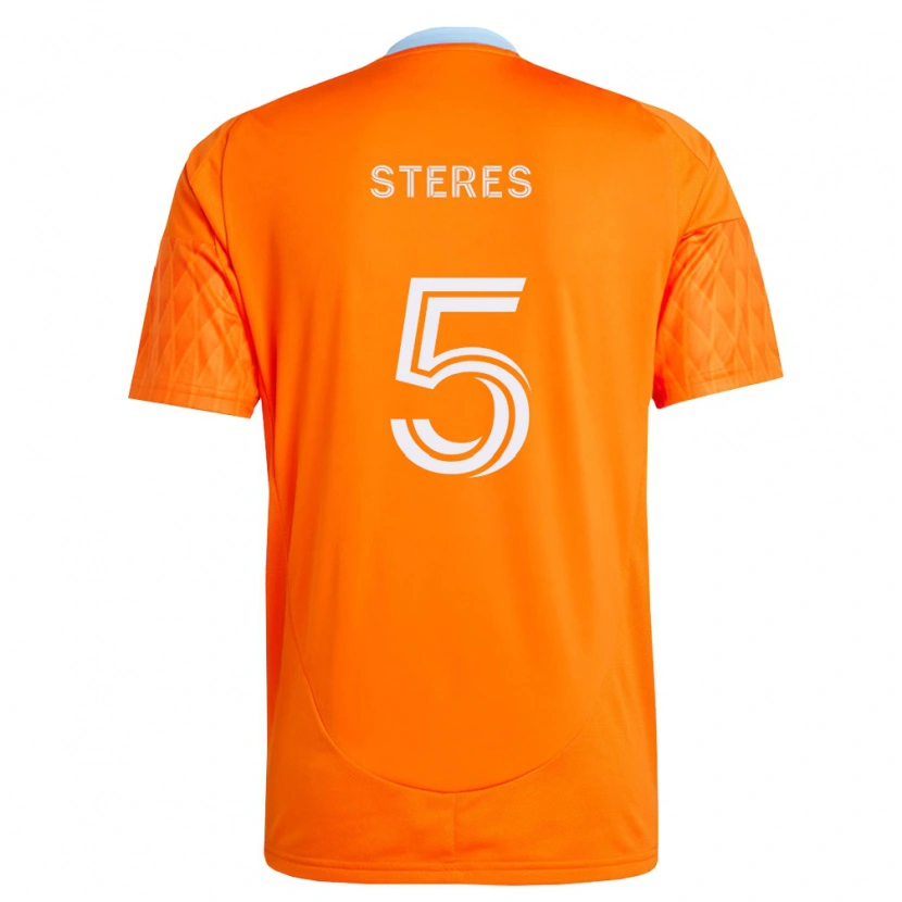 Danxen Homme Maillot Daniel Steres #5 Orange Blanc Tenues Domicile 2026/27 T-Shirt