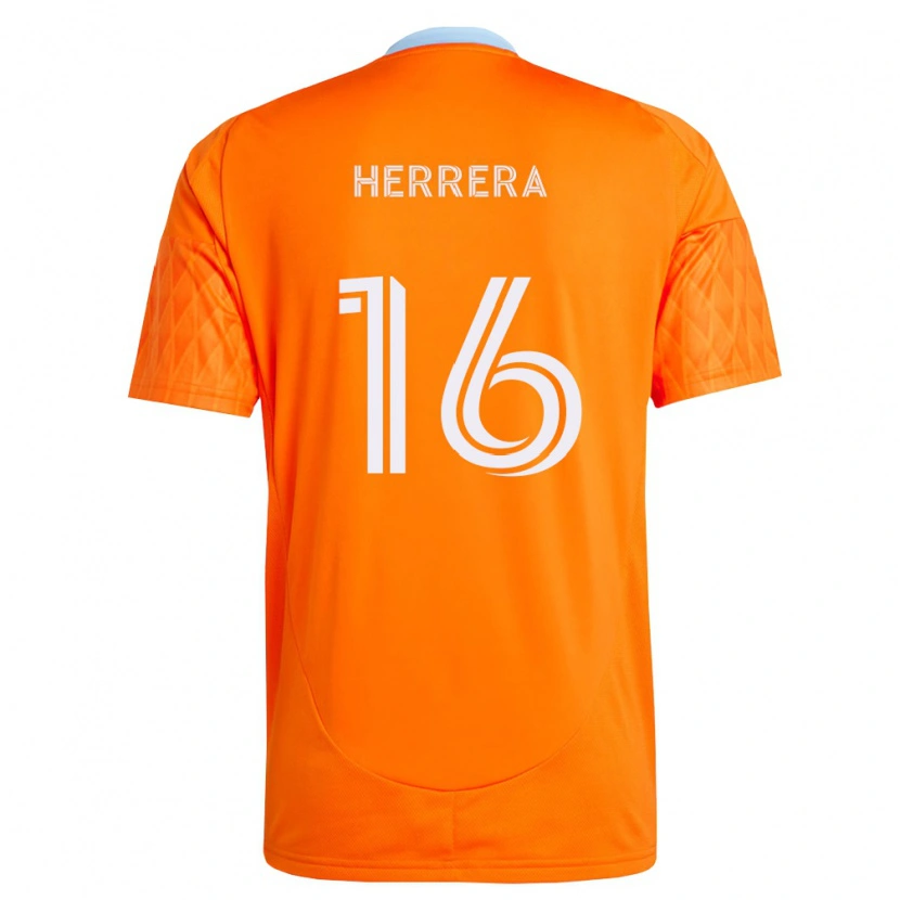 Danxen Homme Maillot Héctor Herrera #16 Orange Blanc Tenues Domicile 2026/27 T-Shirt