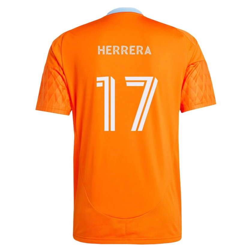 Danxen Homme Maillot D'alessandro Herrera #17 Orange Blanc Tenues Domicile 2026/27 T-Shirt