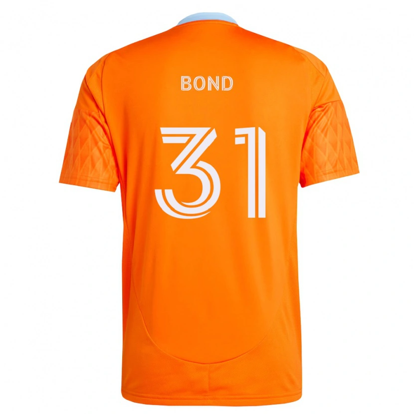 Danxen Homme Maillot Jonathan Bond #31 Orange Blanc Tenues Domicile 2026/27 T-Shirt
