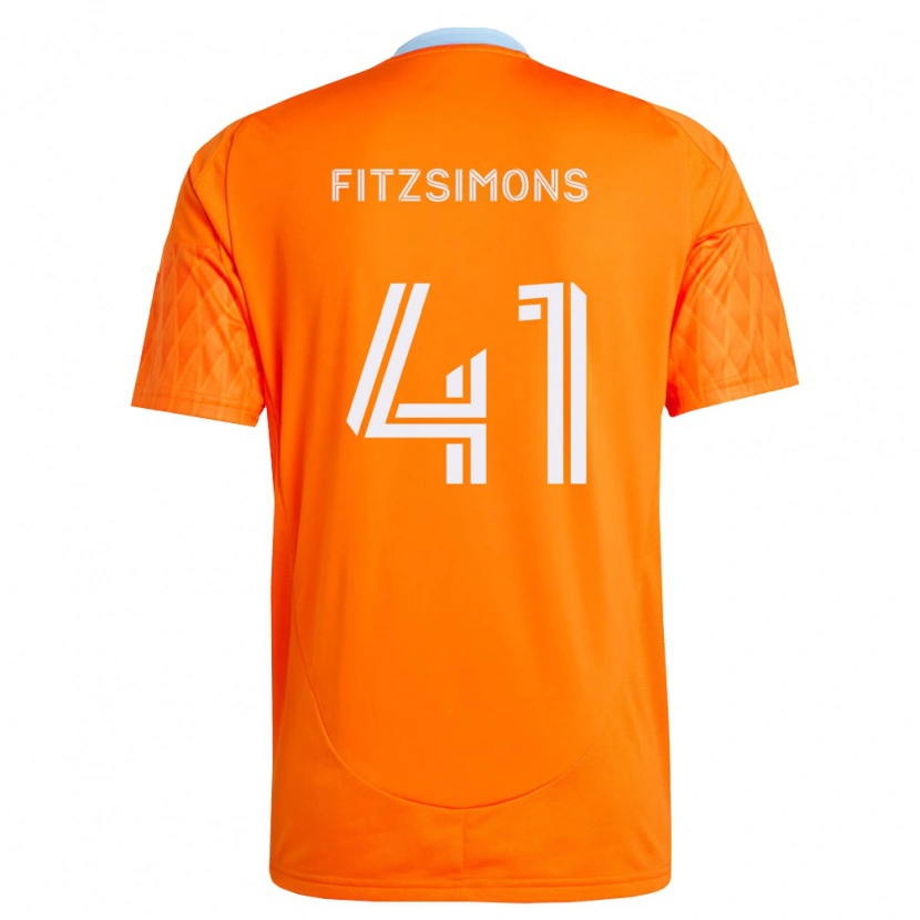 Danxen Homme Maillot Brogan Fitzsimons #41 Orange Blanc Tenues Domicile 2026/27 T-Shirt