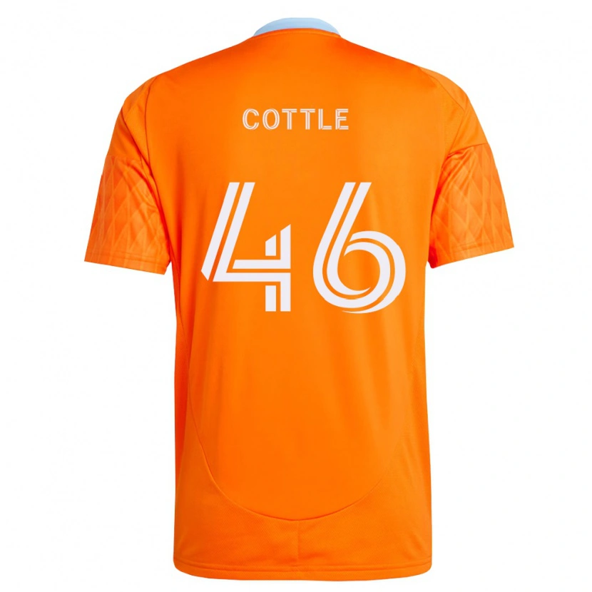 Danxen Homme Maillot Tristan Cottle #46 Orange Blanc Tenues Domicile 2026/27 T-Shirt