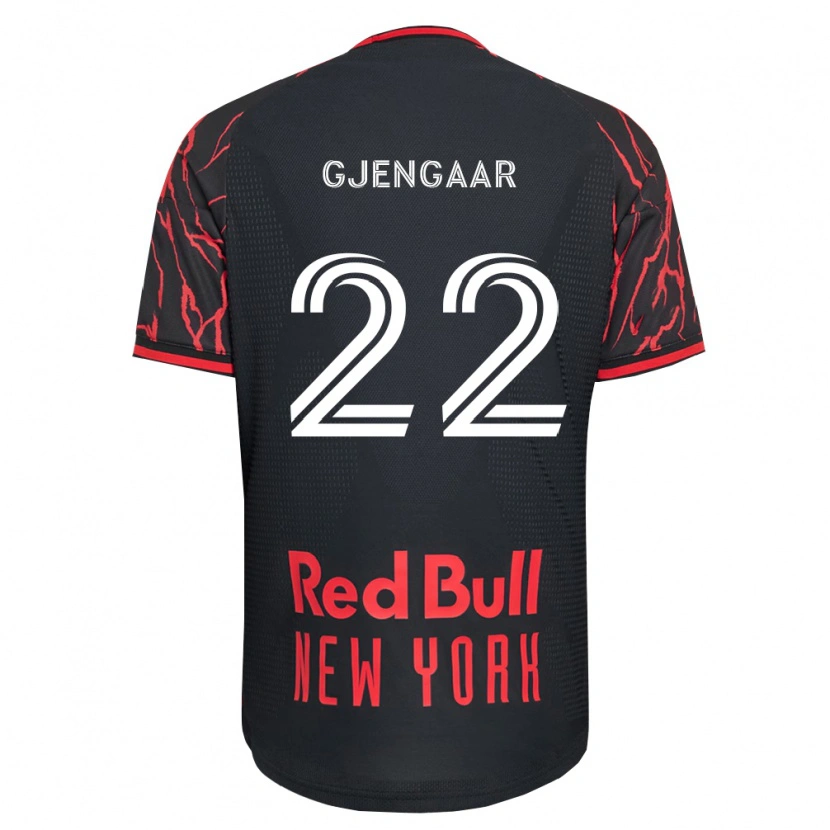 Danxen Homme Maillot Dennis Gjengaar #22 Rouge Noir Blanc Tenues Domicile 2026/27 T-Shirt