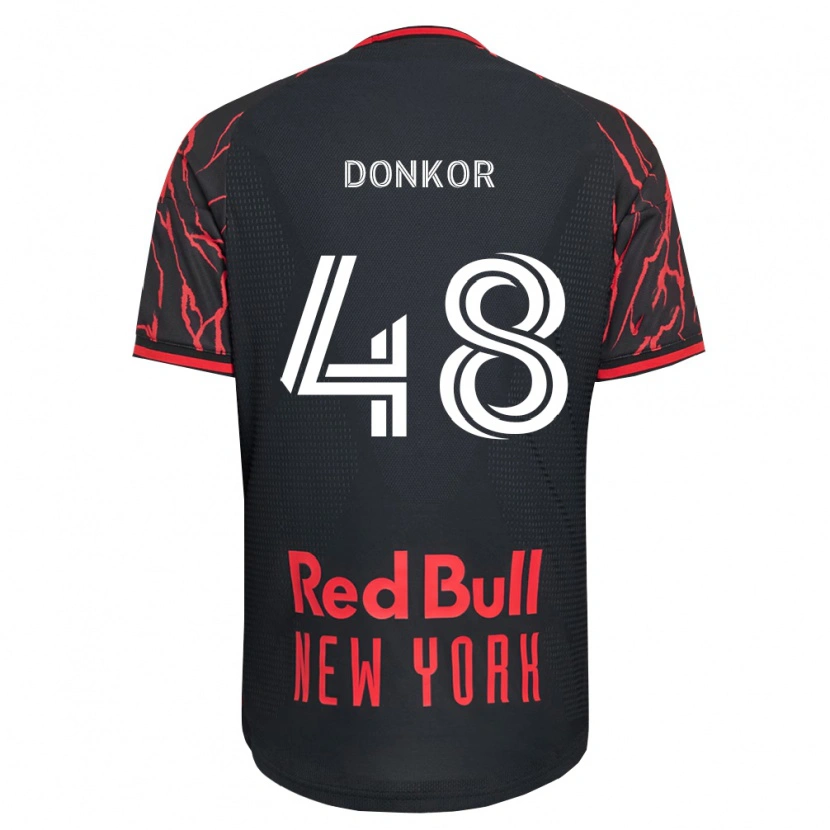 Danxen Homme Maillot Ronald Donkor #48 Rouge Noir Blanc Tenues Domicile 2026/27 T-Shirt
