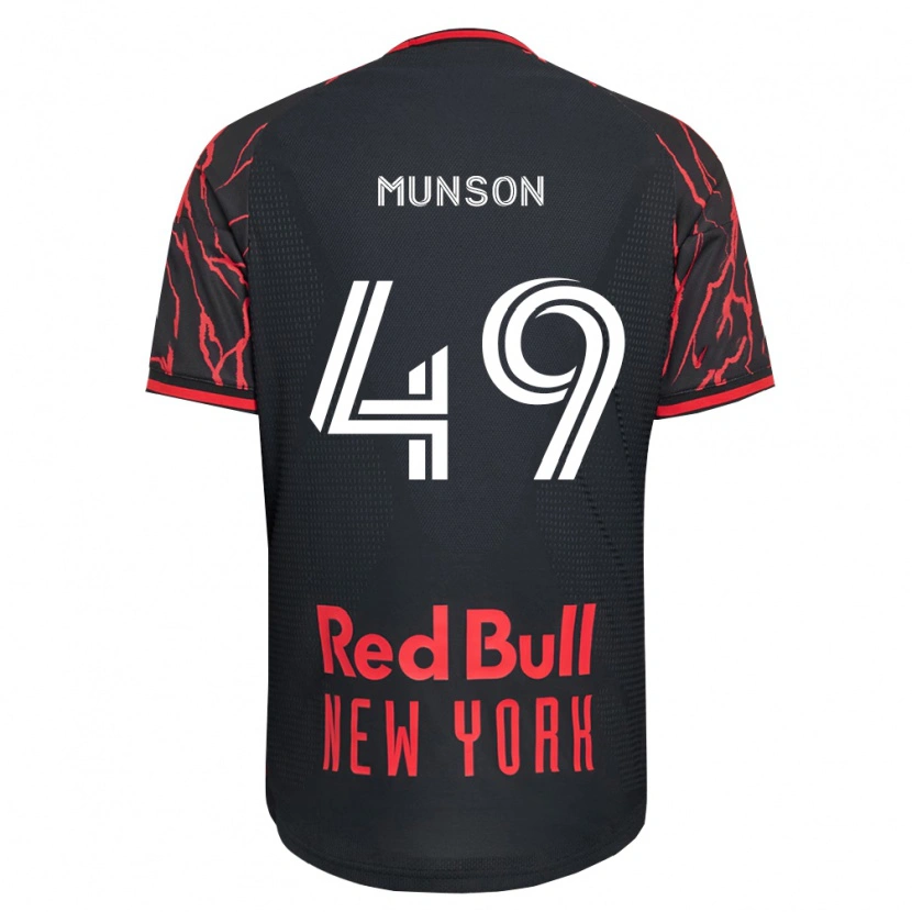 Danxen Homme Maillot Josh Munson #49 Rouge Noir Blanc Tenues Domicile 2026/27 T-Shirt
