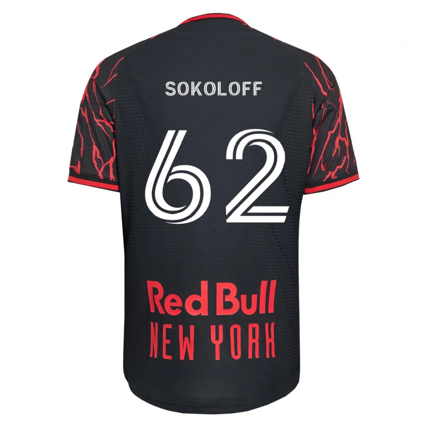 Danxen Homme Maillot Paul Sokoloff #62 Rouge Noir Blanc Tenues Domicile 2026/27 T-Shirt