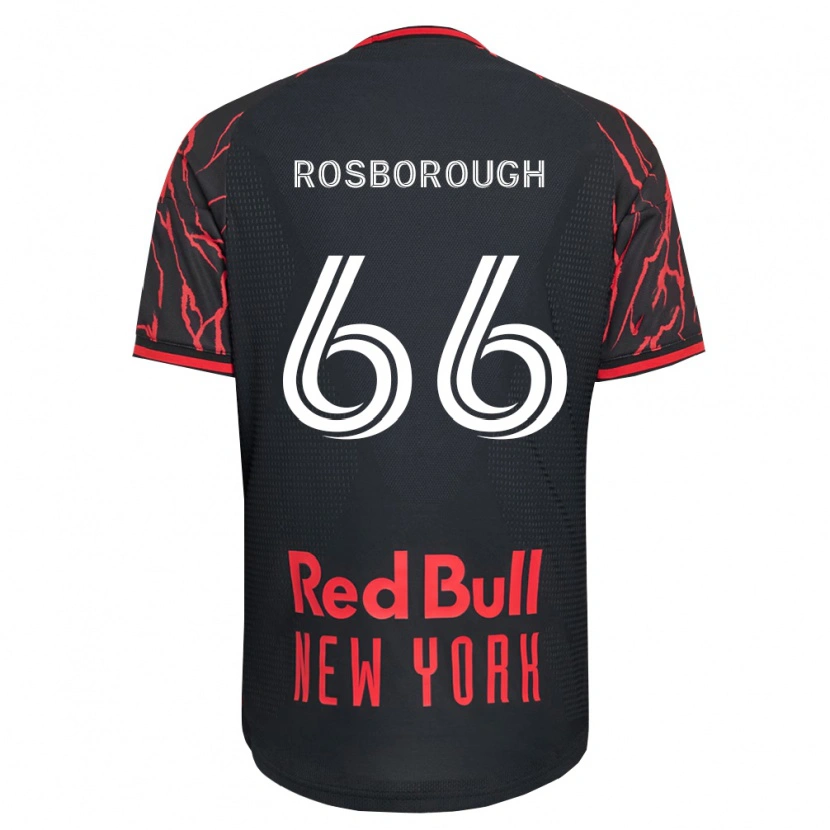 Danxen Homme Maillot Tanner Rosborough #66 Rouge Noir Blanc Tenues Domicile 2026/27 T-Shirt