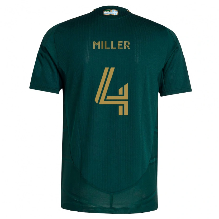 Danxen Homme Maillot Kamal Miller #4 Vert Foncé Marron Tenues Domicile 2026/27 T-Shirt