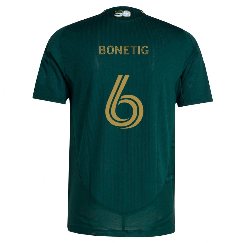 Danxen Homme Maillot Alex Bonetig #6 Vert Foncé Marron Tenues Domicile 2026/27 T-Shirt