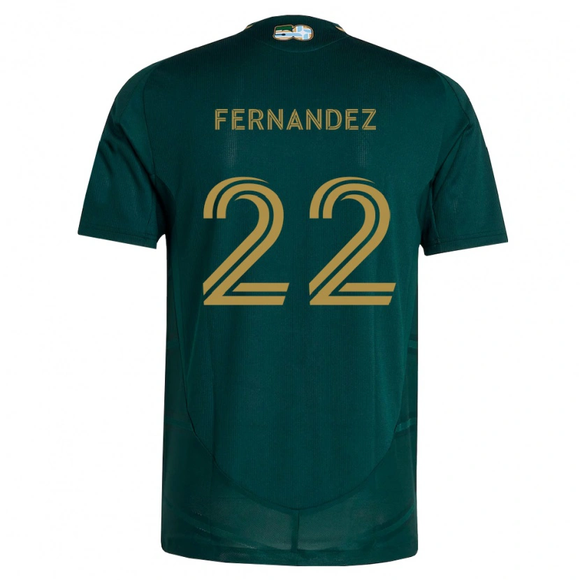 Danxen Homme Maillot Omir Fernandez #22 Vert Foncé Marron Tenues Domicile 2026/27 T-Shirt