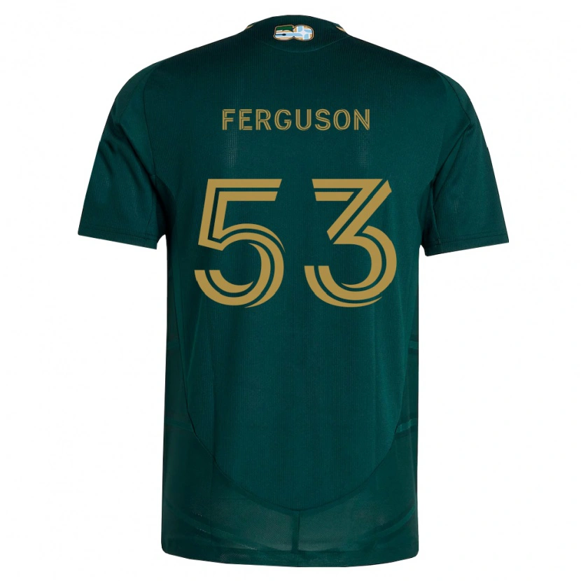 Danxen Homme Maillot Connor Ferguson #53 Vert Foncé Marron Tenues Domicile 2026/27 T-Shirt