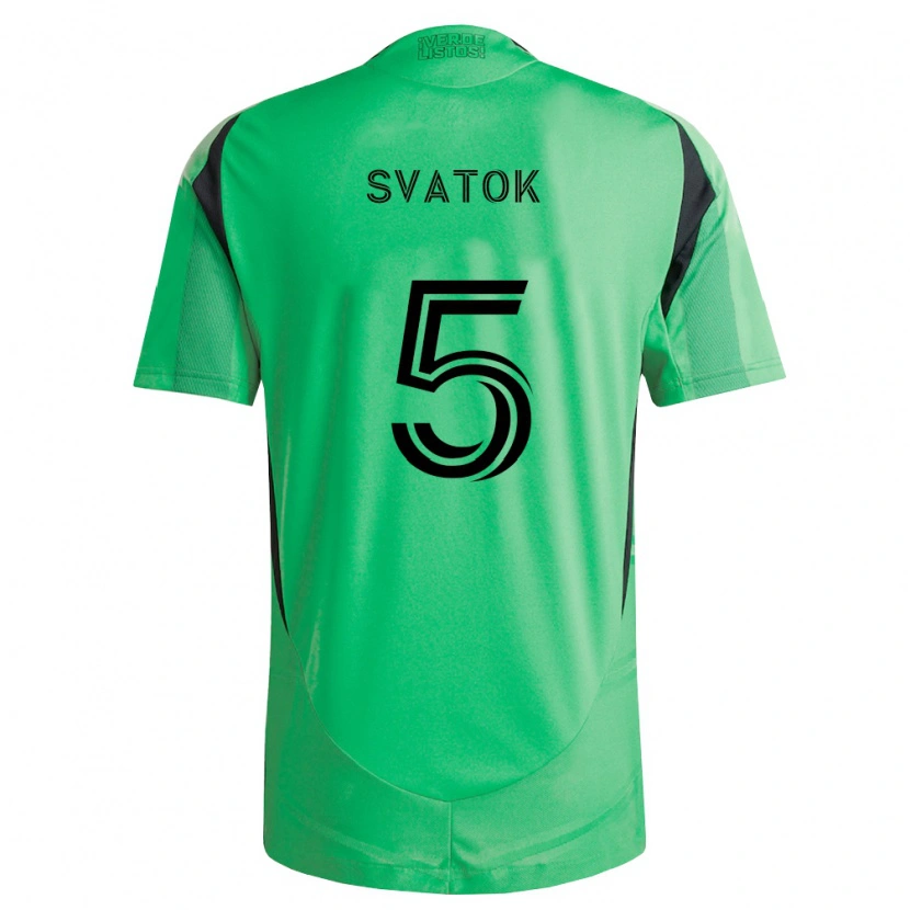 Danxen Homme Maillot Oleksandr Svatok #5 Vert Émeraude Noir Tenues Domicile 2026/27 T-Shirt