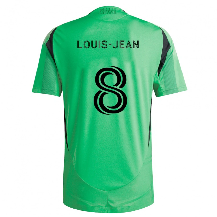 Danxen Homme Maillot Steeve Louis-Jean #8 Vert Émeraude Noir Tenues Domicile 2026/27 T-Shirt