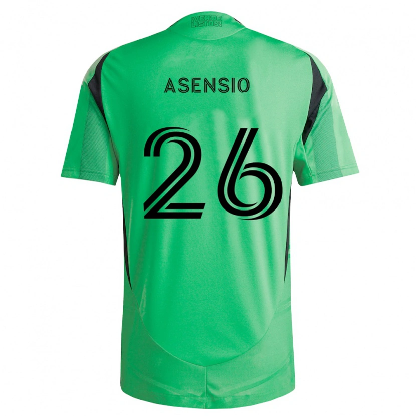 Danxen Homme Maillot Charlie Asensio #26 Vert Émeraude Noir Tenues Domicile 2026/27 T-Shirt