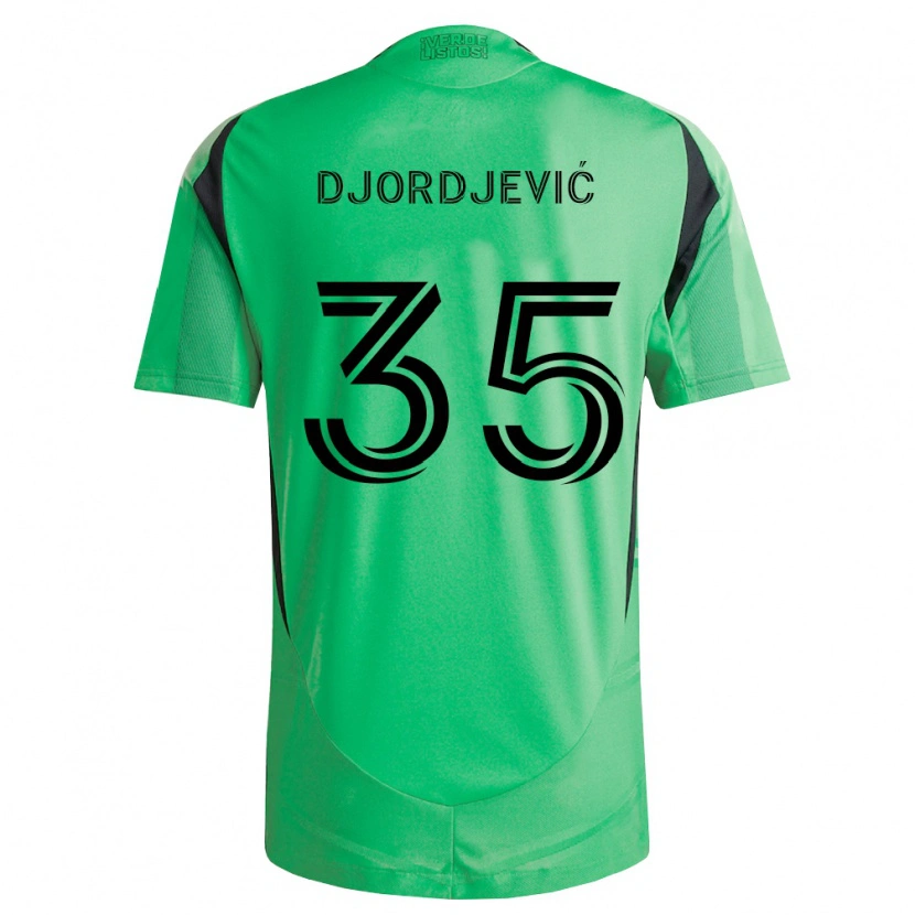 Danxen Homme Maillot Mateja Djordjević #35 Vert Émeraude Noir Tenues Domicile 2026/27 T-Shirt