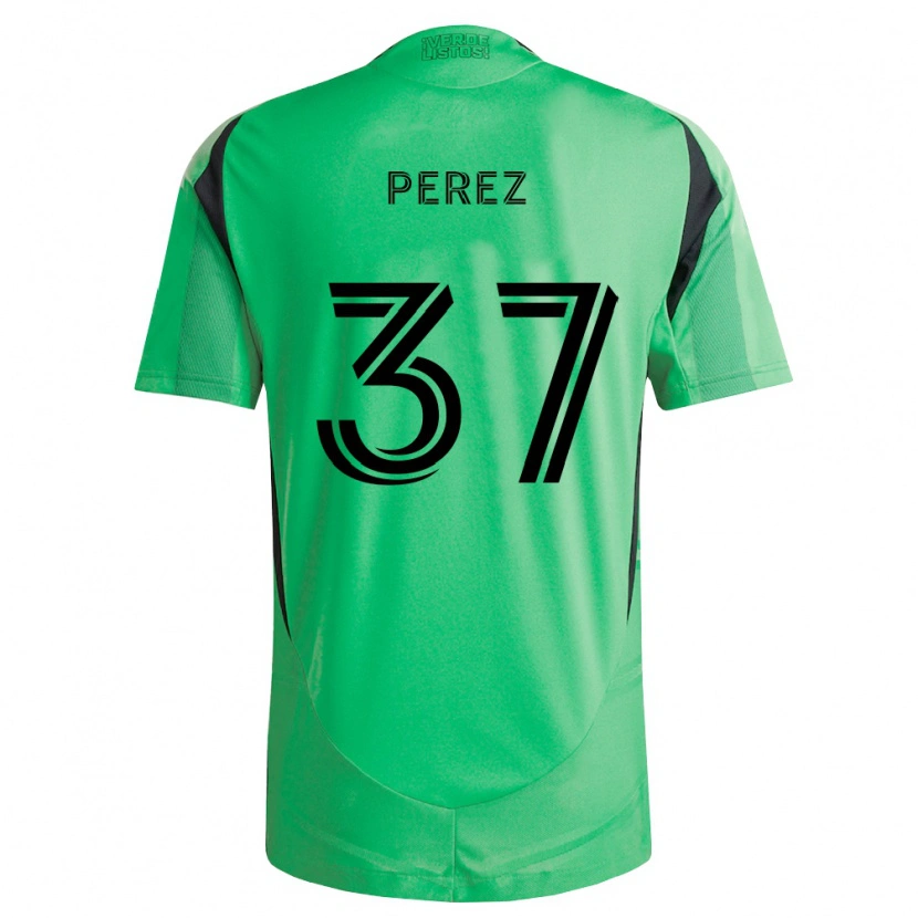 Danxen Homme Maillot Damion Perez #37 Vert Émeraude Noir Tenues Domicile 2026/27 T-Shirt