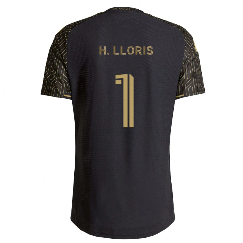 Danxen Homme Maillot Hugo Lloris #1 Marron Noir Tenues Domicile 2026/27 T-Shirt