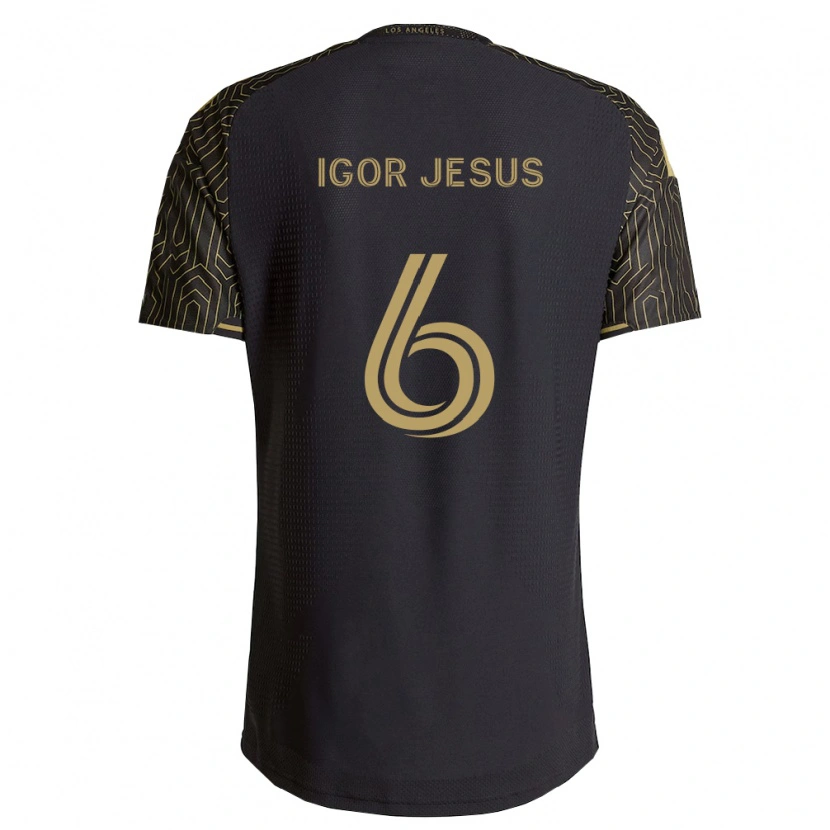 Danxen Homme Maillot Igor Jesus #6 Marron Noir Tenues Domicile 2026/27 T-Shirt
